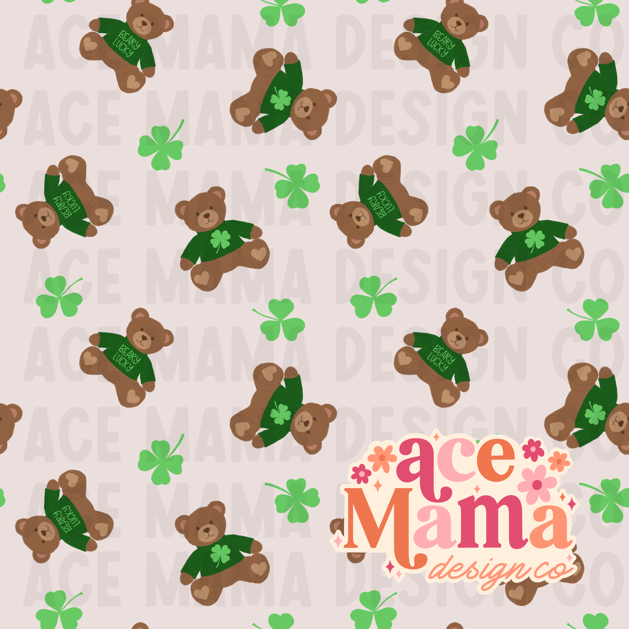 Lucky Teddies Seamless