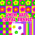 Safe Swim Summer Floral Seamless Bundle