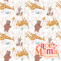 Birthday Animal Seamless