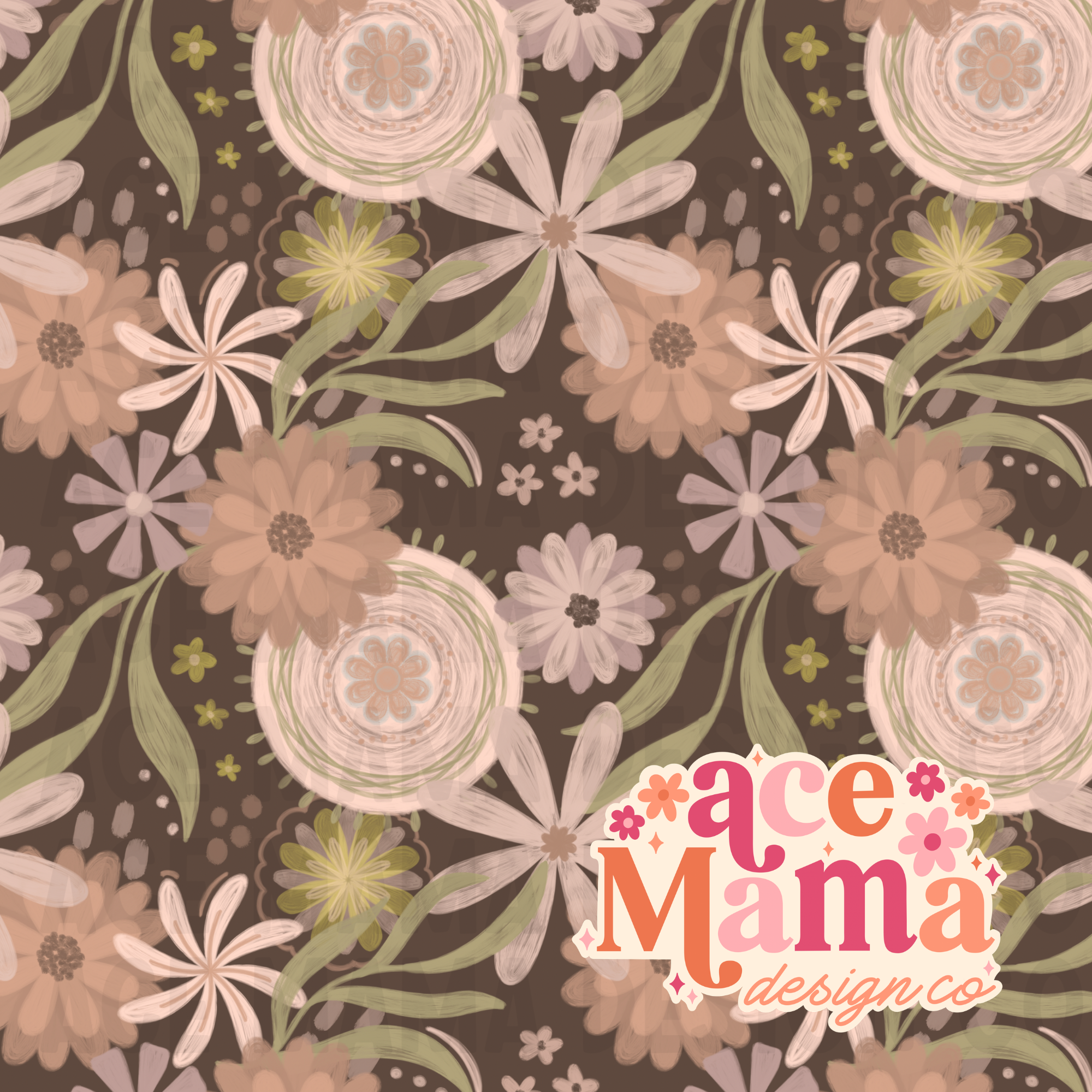 Neutral Floral Seamless