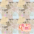 Scrapbook Nature Collage Seamless