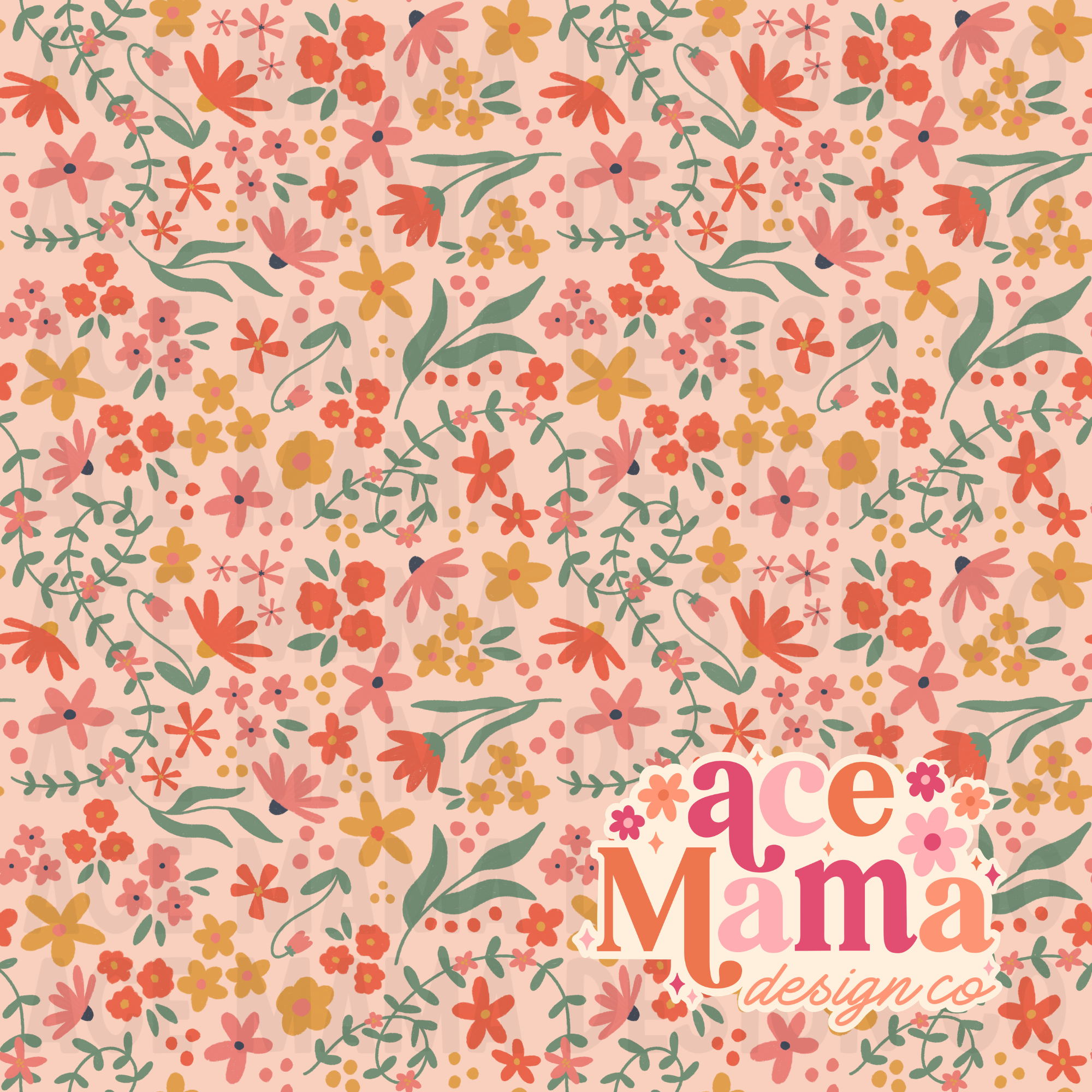 Fun Floral Seamless